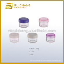 25g Plastikkosmetikbehälter / -glas, kosmetisches Sahneglas, Plastikkosmetikglas, Plastikkosmetikbehälter, kosmetischer Sahnebehälter